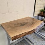 Дървен плот за баня от Орех 80/50-56/5см