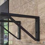 Метални конзоли за монтаж на дървен плот 40/25/5 см