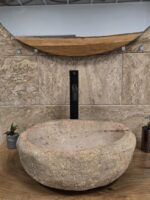 Мивка от речен камък 45/34/15 см N2 - Image 3