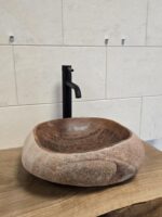 Мивка от речен камък 41/36/13 см N1 - Image 2