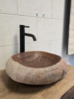 Мивка от речен камък 41/36/13 см N1