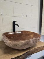 Мивка от речен камък 52/50/14 см N7 - Image 3