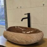 Мивка от речен камък 58/38/13 см N9