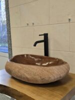 Мивка от речен камък 58/38/13 см N9