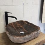 Мивка от речен камък 45/45/15 см N13
