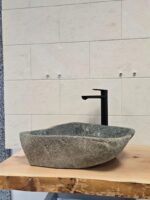 Мивка от речен камък 55/45/15 см N6