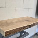 Дървен плот за баня от Дъб 80/38-40/5 см