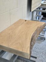 Дървен плот за баня от "Орех" 70/38-43/5 см N5 - Image 3