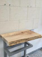 Дървен плот за баня от масивно дърво - Явор 60/32-36/5 см N13
