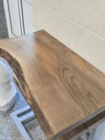Дървен плот за баня от Орех 85/42-49/4.5 см N15 - Image 3
